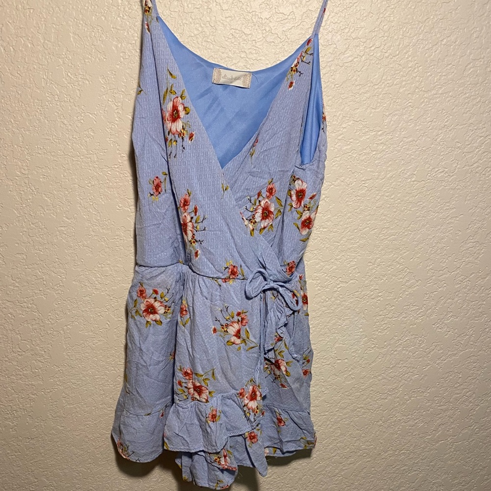 Baby blue romper
